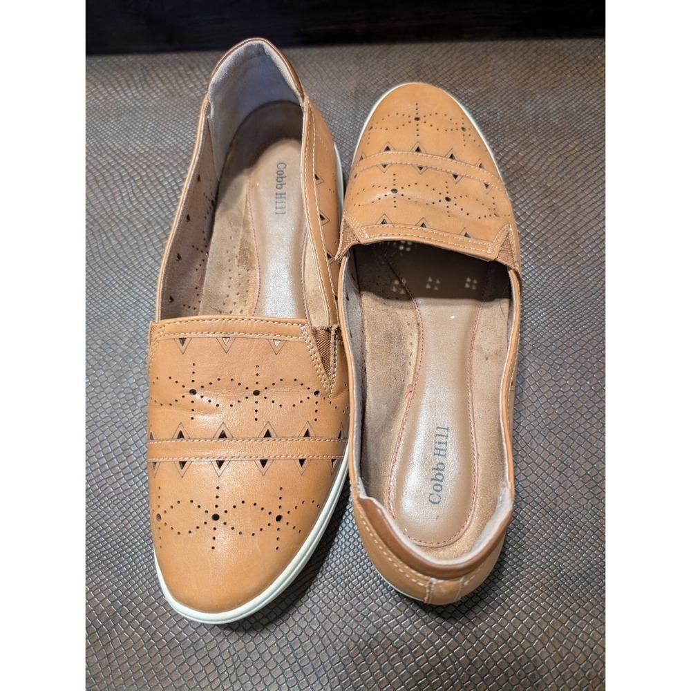 Cobb Hill | Bailee Sweet Corn | Leather Perforated Slip-Ons | Sz 11